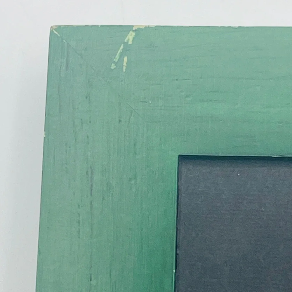 Burnes of Boston 3.5x5 Wood Picture Frame Green Black Beveled Tabletop Decor